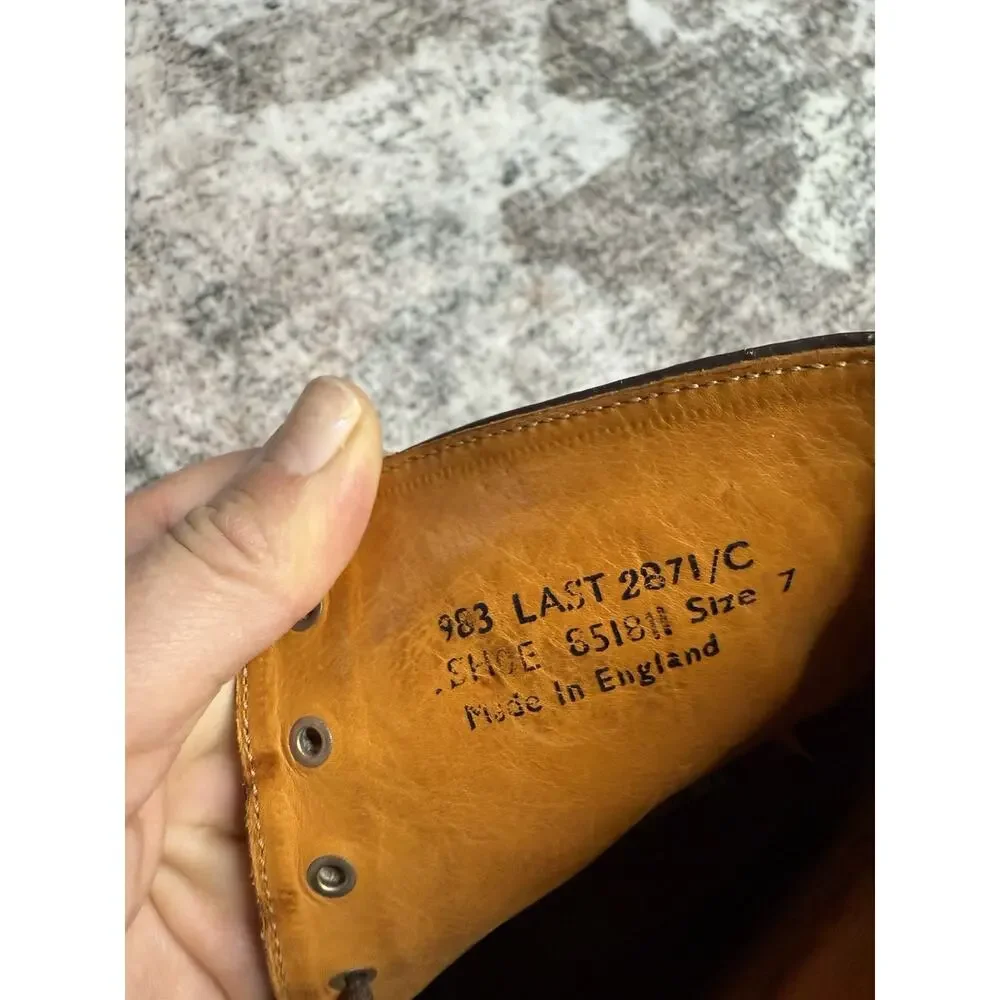VTG Northampton Brown Leather Riding Boots Mens 7 Womens 8.5 England Equestrian